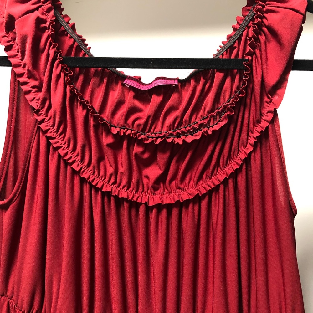 Red Tiered Maxi Dress